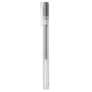 muji – 0.38mm black smooth gel ink ballpoint cap pen (10 pieces)