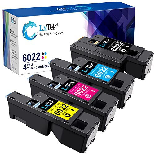 LxTek Remanufactured Toner Cartridge Replacement for Xerox WorkCentre 6027 6025, Phaser 6022 6020 (1 Black 106R02759, 1 Cyan 106R02756, 1 Magenta 106R02757, 1 Yellow 106R02758, 4 Pack)