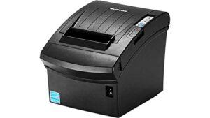 bixolon srp-350plusiiicosg thermal printer with power supply and usb cable, serial/usb/ethernet, black (renewed)