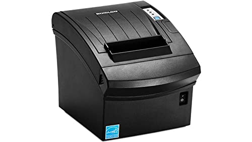 Bixolon SRP-350PLUSIIICOSG Thermal Printer with Power Supply and USB Cable, Serial/USB/Ethernet, Black (Renewed)