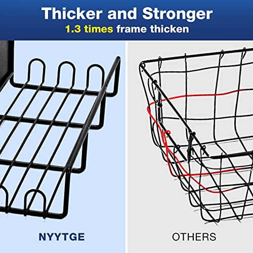 NYYTGE 4 Pack Magnetic Spice Rack Organizer, Refrigerator Organization and Storage, Metal Kitchen Organization Seasoning Organizer Shelf, Magnetic spice rack for Refrigerator Microwave Oven