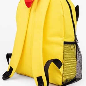 Pokemon Pikachu Backpack Set 4 Piece Lunch Box Water Bottle Pencil Case Set Yellow