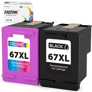 67xl ink cartridge black color combo pack,high-yield,replacement for hp 67 xl, 67xl, works with hp deskjet 2755e,deskjet 4155e, 4155, envy pro 6455e, hp67xlblk tricolor combo pack