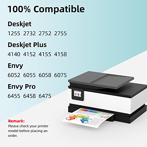 67XL Ink Cartridge Black Color Combo Pack,High-Yield,Replacement for HP 67 XL, 67XL, Works with HP DeskJet 2755e,Deskjet 4155e, 4155, Envy Pro 6455e, hp67xlblk Tricolor Combo Pack