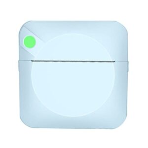 wisoqu mini printer pocket mini printer,200dpi resolution thermal printing ergonomic printer,wireless mobile photo mini printer compatible with android and ios(blue)