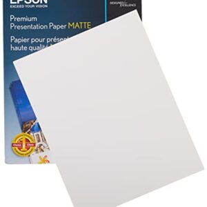 Epson Heavyweight 8.5x11 Matte Paper, 50 Sheets (S041257),