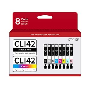 cli-42 compatible ink cartridges replacement for canon cli42 cli-42 cli 42 use with pro-100 pro 100 printer 8 value pack