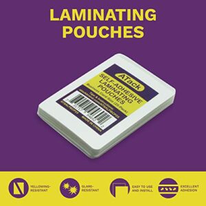 ATack Self-Sealing Laminating Pouches Business Card Size, 9.5 Mil and Hard Self Laminating Business Cards Pouch (Pack of 25)