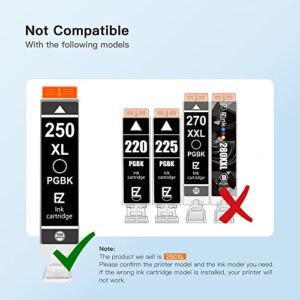 E-Z Ink (TM) Compatible Ink Cartridge Replacement for Canon CLI-251XL CLI 251 XL to use with PIXMA MX922 MG5520 MG7120 MG6320 MG6620 MG5620 IX6820 IP8720 Printer(Black, 4 Pack)