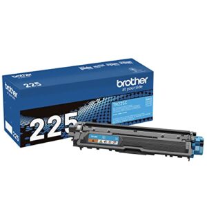brother genuine high yield toner cartridge, tn225c, replacement cyan toner, page yield up to 2,200 pages, amazon dash replenishment cartridge, tn225