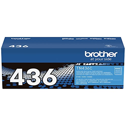 Brother TN-436C HL-L8360 L9310 MFC-L8900 L9570 Toner Cartridge (Cyan) in Retail Packaging