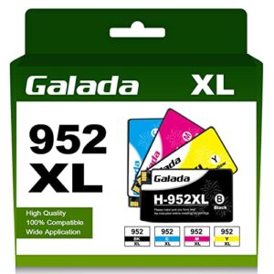 galada remanufactured 952xl ink cartridges combo pack replacement for hp ink 952xl black and color combo pack compatible with hp officejet pro 8710 8715 8720 8210 7740 7720 7730 8725 8730 8740 printer