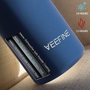 VEEFINE Insulated Water Bottle Dishwasher Safe Metal Water Bottle BPA-Free Stainless Steel Water Bottles 20/32/40oz Reusable Thermos for Hiking Camping and School