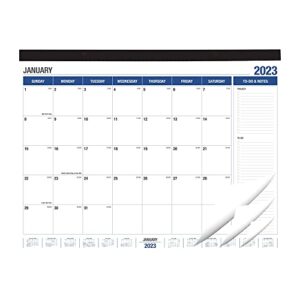 2023-2024 desk calendar, 18 month desk calendar/wall calendar combo, 22″ x 17″, january 2023-june 2024, highlight holidays, planning calendar, thick paper
