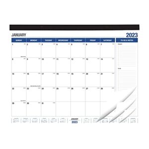 2023-2024 Desk Calendar, 18 Month Desk Calendar/Wall Calendar Combo, 22" x 17", January 2023-June 2024, Highlight Holidays, Planning Calendar, Thick Paper