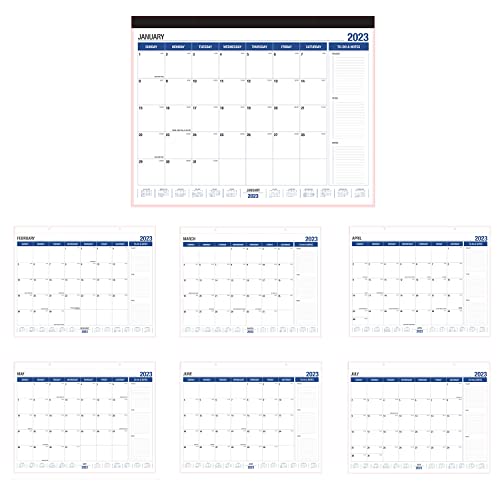 2023-2024 Desk Calendar, 18 Month Desk Calendar/Wall Calendar Combo, 22" x 17", January 2023-June 2024, Highlight Holidays, Planning Calendar, Thick Paper