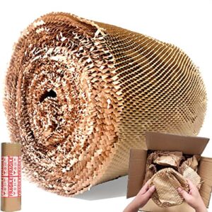 alexhome honeycomb packing paper,15″ w x165′ l,eco friendly biodegradable bubble cushioning wrap,products & gifts & moving honeycomb wrapping paper,recyclable cushioning packing material – 15″x165′