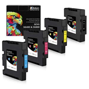 xcinkjet sublimation ink cartridge compatible for sawgrass virtuoso sg400 sg 800 printer (1 black, 1 cyan, 1 magenta, 1 yellow , 4-pack)