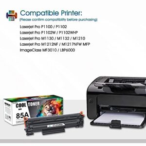 Cool Toner Compatible Toner Cartridge Replacement for HP 85A CE285A P1102w Toner Cartridge Work with HP Pro P1102w M1212nf M1217nfw MFP Laser Printer Ink (Black, 4-Pack)