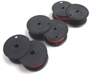 around the office compatible replacement for canon mp25dv black red ribbon (3 pack)