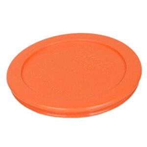 Pyrex Bundle - 2 Items: 7200-PC 2-Cup Orange Round Plastic Lids