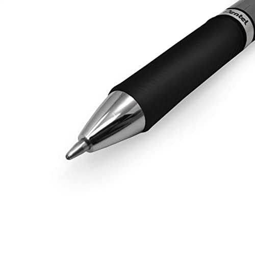 Energel BL80 Retractable Liquid Gel Ink Rollerball Pen - 1.0mm - Black - Pack of 5