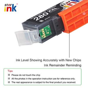 Starink Compatible Ink Cartridge Replacement for Canon 280 PGI-280XXL Black Work for Pixma TR8520 TR7520 TR8620 TS9120 TS8320 TS6120 TS6220 TS6320 TS8120 TS8220 TR7500 TR8500 TR8600 TR8620a(3 PGBK)