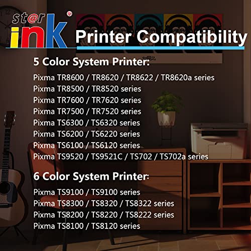 Starink Compatible Ink Cartridge Replacement for Canon 280 PGI-280XXL Black Work for Pixma TR8520 TR7520 TR8620 TS9120 TS8320 TS6120 TS6220 TS6320 TS8120 TS8220 TR7500 TR8500 TR8600 TR8620a(3 PGBK)