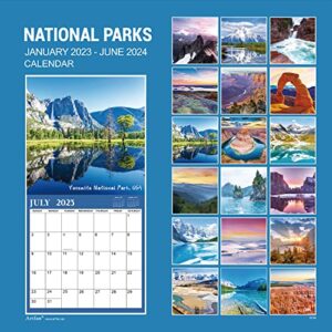 2023 Wall Calendar - 12 Monthly Wall Calendar Jan. 2023 - Dec. 2023, 12" x 24" (Open), 2023 Calendar Unruled Blocks(1.5" x 1.4") + Thick Glossy Paper - Bryce Canyon