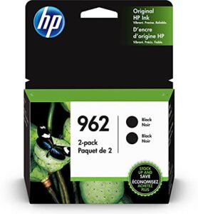 hp 962 | 2 ink cartridges | black | works with hp officejet pro 9000 series | 3jb33an