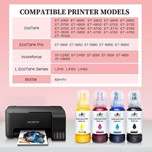 L&C Sublimation Ink for epson Ecotank 2840 2400 2800 2803 2850 ET 5800 ST 2000 ST 3000 ST 4000 STC2100 ecotank Printers