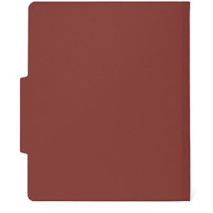 10 Red Classification Folders - 2 Divider - 2 Inch Tyvek Expansions - Durable 2 Prongs Designed to Organize Standard Medical Files, Law Client Files, Office Reports - Letter Size, Red, 10 Pack