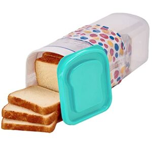 container plastic storage keeper – sandwich size single loaf bread box