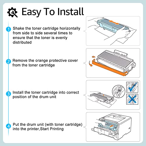 greencycle 2 Pack TN660 TN-660 TN630 TN-630 Black Toner Cartridge Replacement Compatible for Brother MFC-L2700dw MFC-L2740dw DCP-L2540dw HL-L2300D HL-L2380DW HL-L2320D DCP-L2540DW Laser Printer