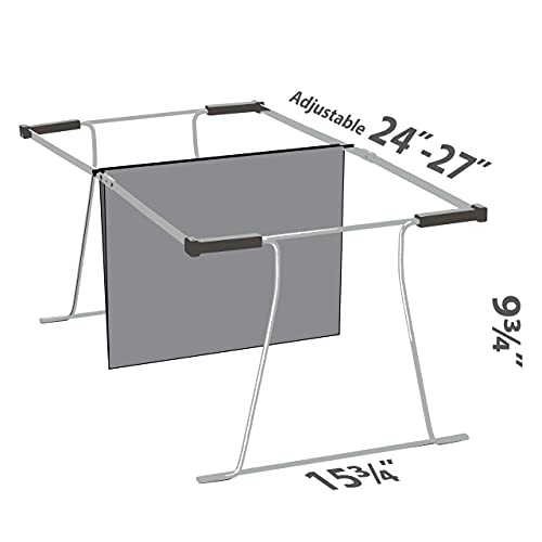 Officemate Universal Hanging File Frame, Letter and Legal Size, Rails 24 to 27, Steel, 1 Set (91966)