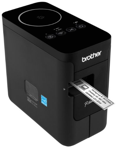 Brother P-touch, PTP750W, Wireless Label Maker, NFC Connectivity, USB Interface, Mobile Device Printing, Black