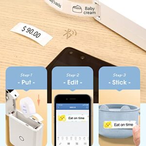 NIIMBOT Label Maker D110 for Small Labels, Smart Sticker Printer, Phone Editing, Automatic Label Recognition, USB Rechargeable