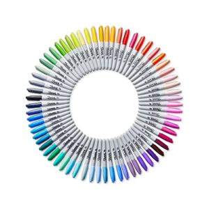 SHARPIE Permanent Markers Ultimate Collection, Fine Point, Assorted Colors, 65 Count