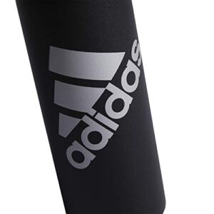 adidas 600 ML (20 oz) Water Bottle, Hot/Cold Double-Walled Insulated 18/8 Stainless Steel, Black/Silver Metallic, One Size