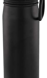 adidas 600 ML (20 oz) Water Bottle, Hot/Cold Double-Walled Insulated 18/8 Stainless Steel, Black/Silver Metallic, One Size