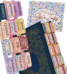 bible tabs soft pastel – soul nourishing book summaries – 66 peel-and-stick silktouch laminated bible tabs large print | bible tabs for women, bible tabs for study bible, bible book tabs