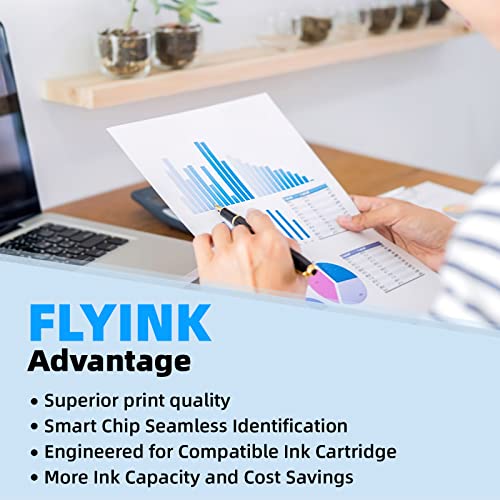 FLYINK Ink Cartridge 2 Pack for Canon 245 246 XL with Pixma MG2522 MG2525 MG2920 MX490 MX492 Printer