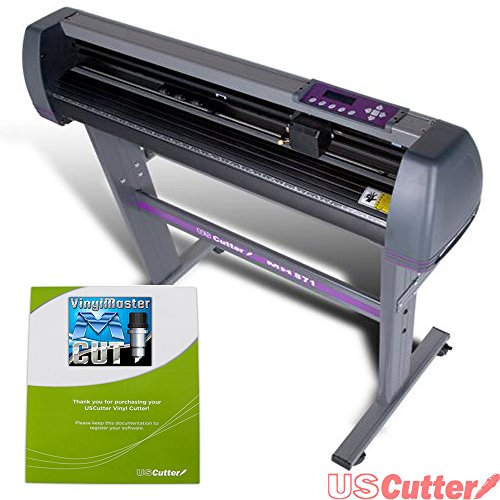 USCutter 34-inch Vinyl Cutter Plotter with Stand and VinylMaster Cut Software, Free US-Based Technical & Lifetime Phone Support