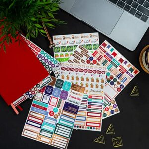 Clever Fox Planner Stickers – Monthly, Weekly & Daily Planner Stickers 14 Sheets Set of 1360+ Unique Stickers by Clever Fox (Value Pack)