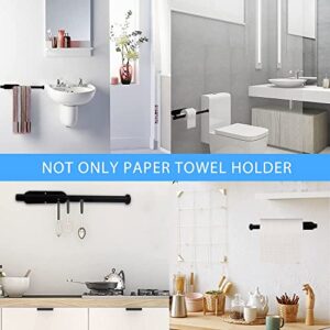 Kichomti Paper Towel Holder Under Cabinet Stainless Steel Kitchen Paper Towel Holder Countertop Paper Towel Holder Wall Mount Available in Self Adhesive and Drilling Paper Towel Holder for Kitchen