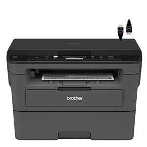 brother premium hl l23 series compact monochrome laser all-in-one laser printer i print scan copy i wireless | mobile printing i auto 2-sided printing i up to 32 pages/min + hdmi cable (renewed)