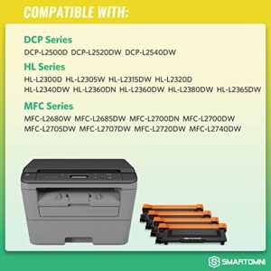 S SMARTOMNI Compatible TN660 Toners_Cartridges Replacement for Brother TN-660 TN-630 for Brother MFC-L2700DW L2340DW L2300D L2380DW L2320D DCP L2540DW L2520DW MFC L2740DW L2720DW (4PK, Design V3)