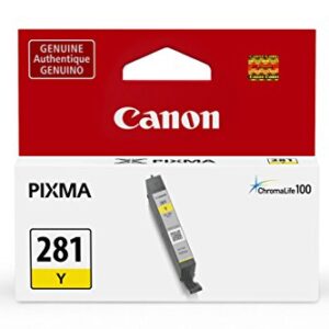 Canon CLI-281 Yellow Ink Tank Compatible to TR8520, TR7520, TS9120 Series,TS8120 Series, TS6120 Series, TS9521C, TS9520, TS8220 Series, TS6220 Series