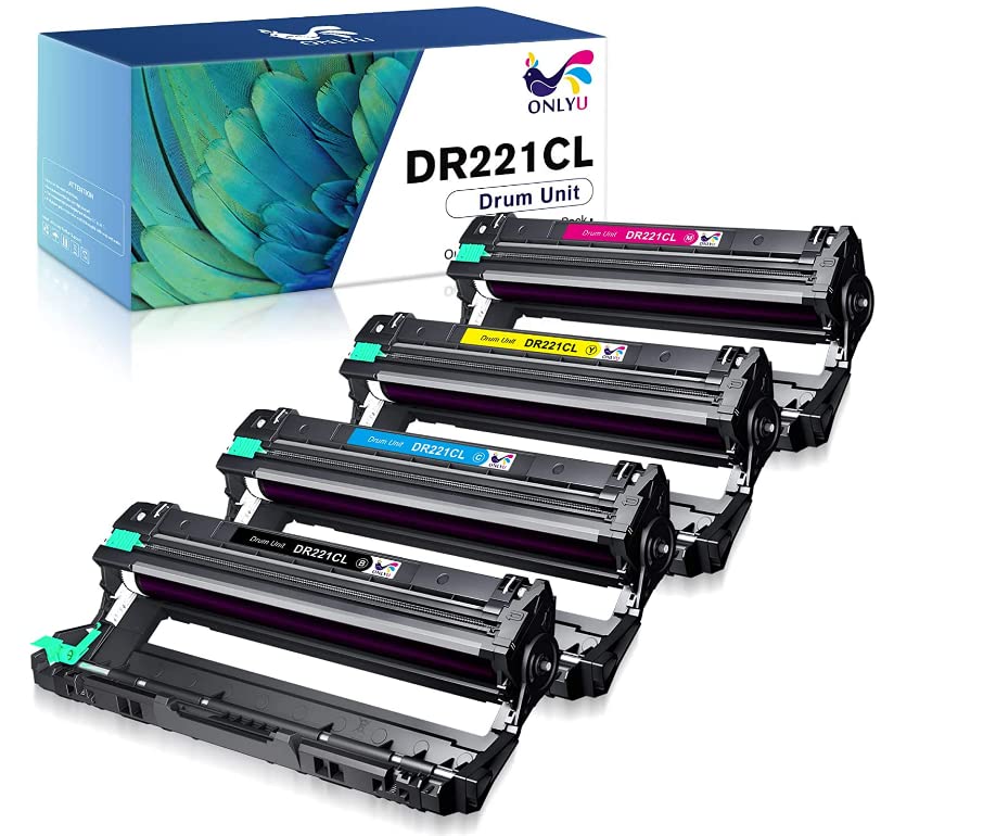 ONLYU Remanufactured Drum Unit Replacement for Brother DR221CL DR-221CL DR221 DR 221 CL for Brother MFC-9130CW MFC-9330CW HL-3170CDW HL-3180CDW HL-3140CW MFC-9340CDW DCP-9020CDN Printer (4 Pack)