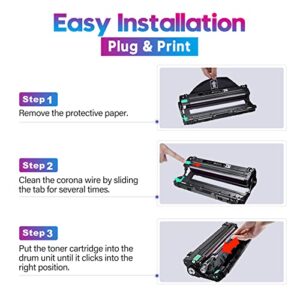 ONLYU Remanufactured Drum Unit Replacement for Brother DR221CL DR-221CL DR221 DR 221 CL for Brother MFC-9130CW MFC-9330CW HL-3170CDW HL-3180CDW HL-3140CW MFC-9340CDW DCP-9020CDN Printer (4 Pack)